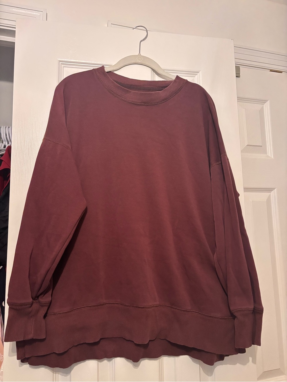aerie Women's Crewneck Sweatshirt - Deep Wine